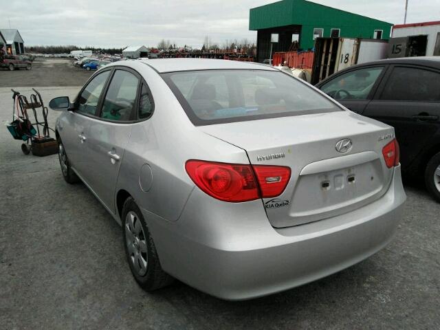 KMHDT45D89U771139 - 2009 HYUNDAI ELANTRA GL SILVER photo 3