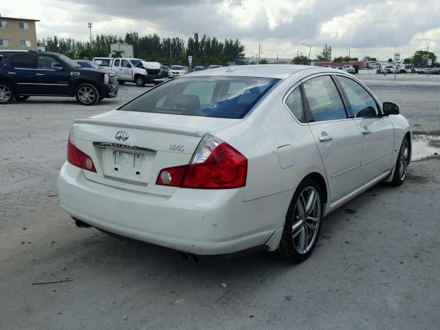 JNKBY01E26M207226 - 2006 INFINITI M45 WHITE photo 4