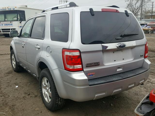 1FMCU9EG0BKC43564 - 2011 FORD ESCAPE GRAY photo 3