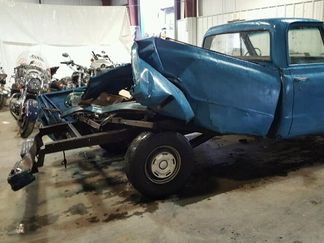 CS148A100076 - 1968 CHEVROLET C-10 BLUE photo 9