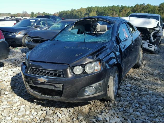 1G1JC5SH1E4195269 - 2014 CHEVROLET SONIC LT BLACK photo 2