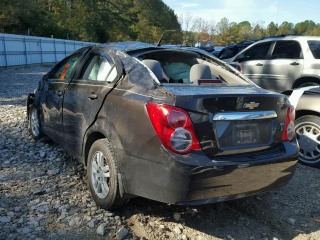 1G1JC5SH1E4195269 - 2014 CHEVROLET SONIC LT BLACK photo 3