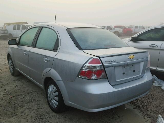 KL1TD5DE0BB240054 - 2011 CHEVROLET AVEO LS SILVER photo 3
