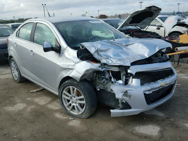 1G1JC5SH9E4114910 - 2014 CHEVROLET SONIC LT SILVER photo 1