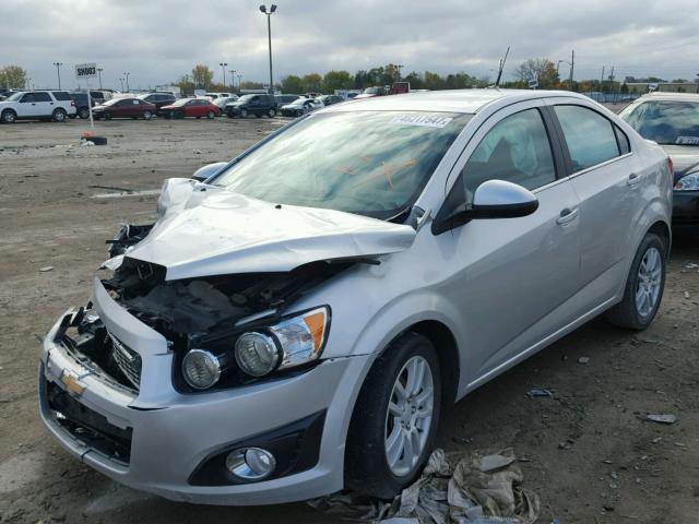 1G1JC5SH9E4114910 - 2014 CHEVROLET SONIC LT SILVER photo 2