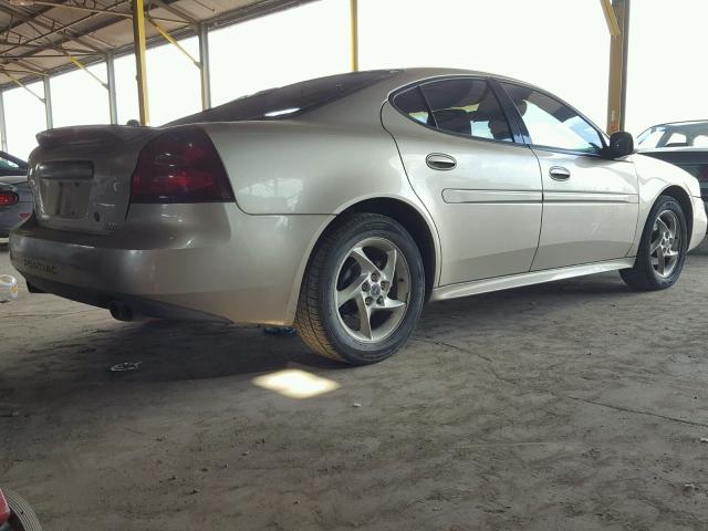 2G2WR524041196145 - 2004 PONTIAC GRAND PRIX TAN photo 4
