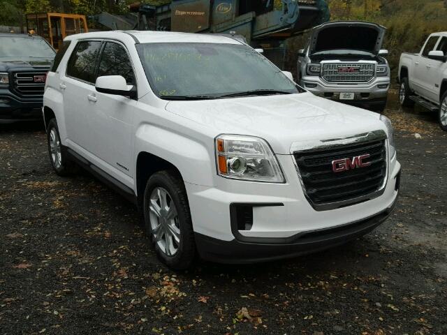 2GKALMEK8H6152628 - 2017 GMC TERRAIN SL WHITE photo 1