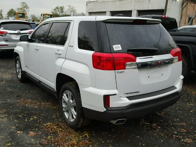 2GKALMEK8H6152628 - 2017 GMC TERRAIN SL WHITE photo 3