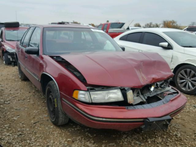 2G1WL54T2M9207223 - 1991 CHEVROLET LUMINA MAROON photo 1