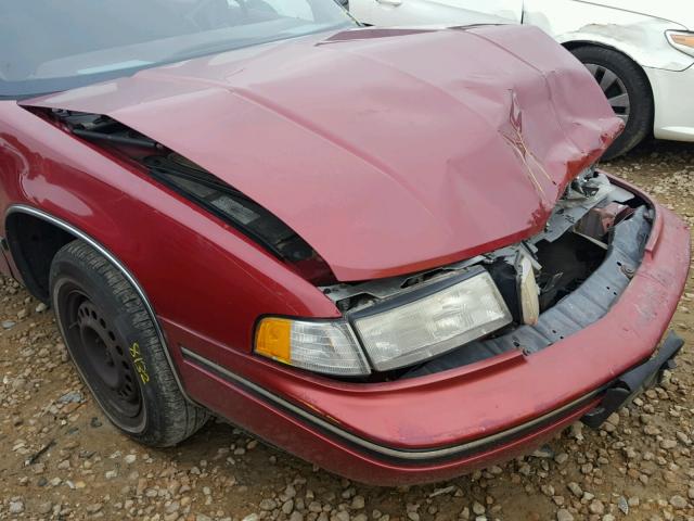 2G1WL54T2M9207223 - 1991 CHEVROLET LUMINA MAROON photo 9