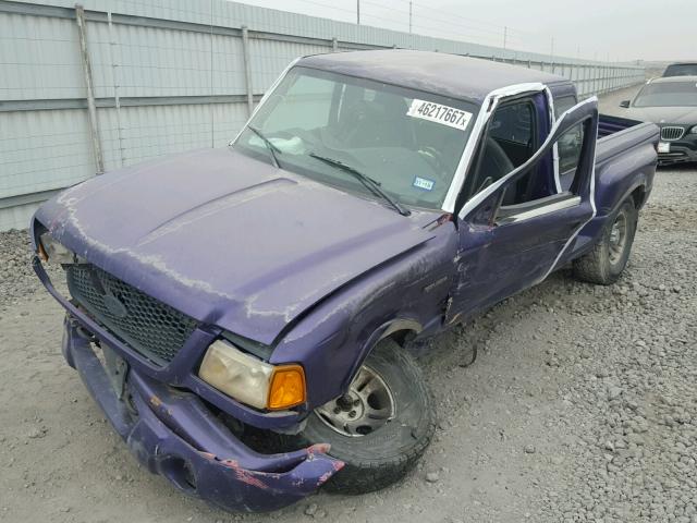 1FTYR14E61PA77503 - 2001 FORD RANGER SUP PURPLE photo 2