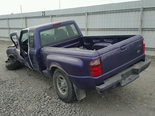 1FTYR14E61PA77503 - 2001 FORD RANGER SUP PURPLE photo 3