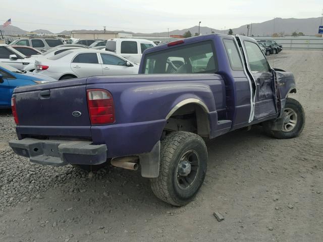 1FTYR14E61PA77503 - 2001 FORD RANGER SUP PURPLE photo 4