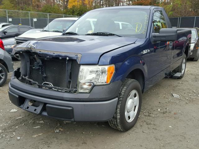 1FTRF12W89KB33717 - 2009 FORD F150 BLUE photo 2