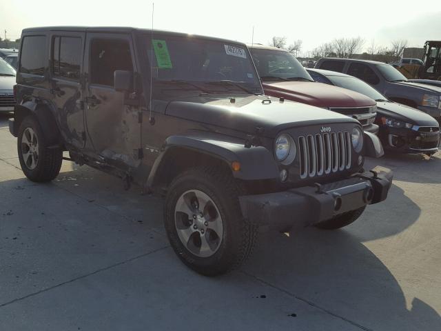 1C4BJWEG5GL338243 - 2016 JEEP WRANGLER U GRAY photo 1