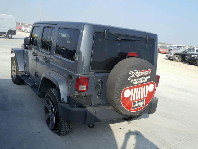 1C4BJWEG5GL338243 - 2016 JEEP WRANGLER U GRAY photo 3