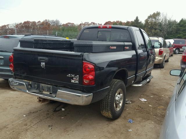 1D7KS28D77J527646 - 2007 DODGE RAM 2500 S BLACK photo 4