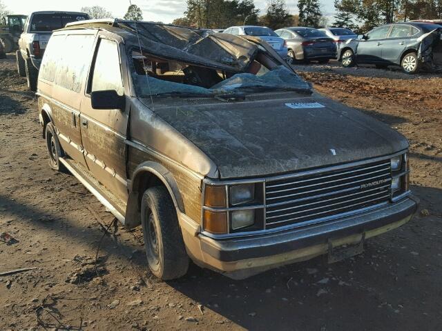 2P4FH51G6ER163126 - 1984 PLYMOUTH VOYAGER LE TAN photo 1