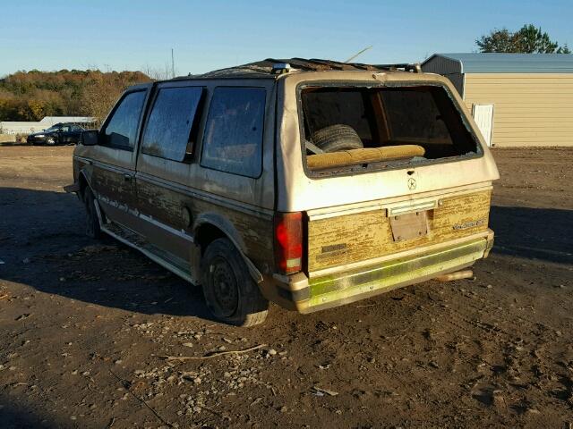 2P4FH51G6ER163126 - 1984 PLYMOUTH VOYAGER LE TAN photo 3