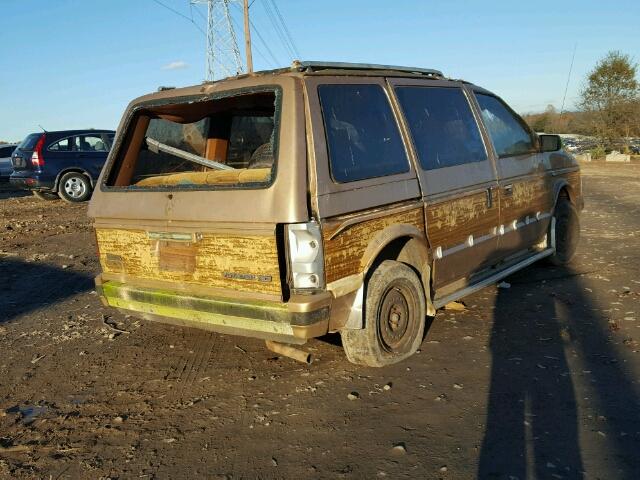 2P4FH51G6ER163126 - 1984 PLYMOUTH VOYAGER LE TAN photo 4