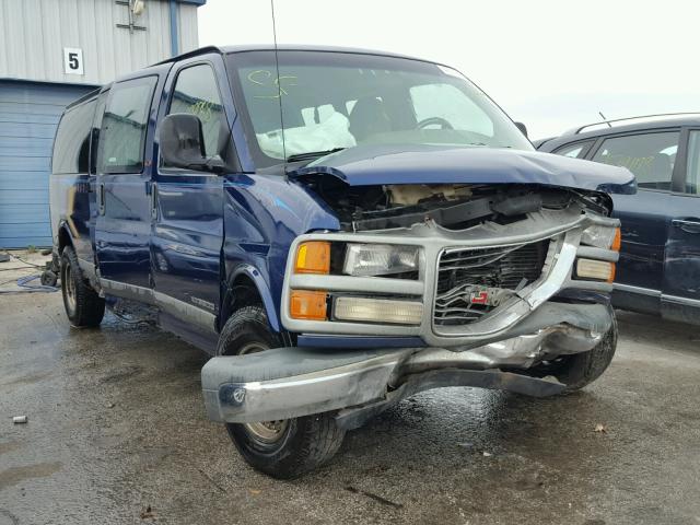 1GJHG39R111157316 - 2001 GMC SAVANA G35 BLUE photo 1