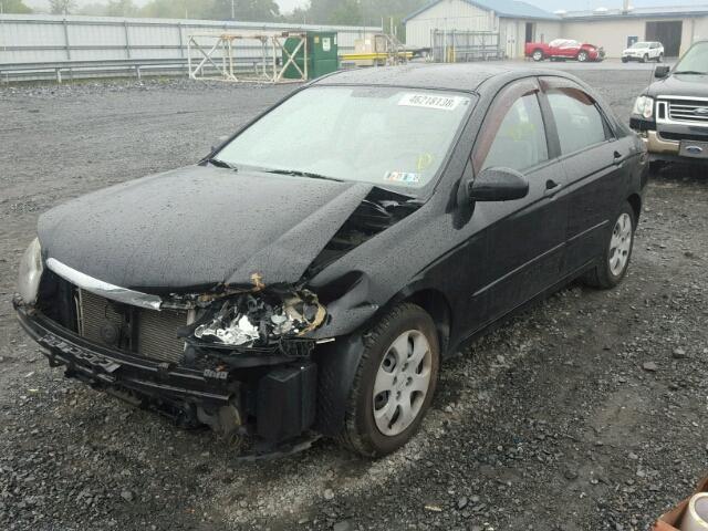 KNAFE222795602638 - 2009 KIA SPECTRA EX BLACK photo 2