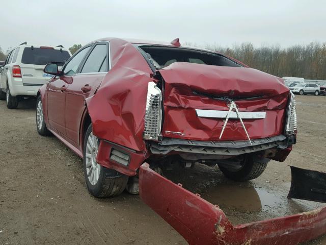 1G6DC5EYXB0143046 - 2011 CADILLAC CTS MAROON photo 3