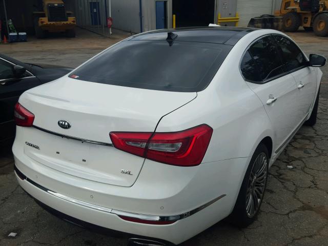 KNALN4D71E5143334 - 2014 KIA CADENZA PR WHITE photo 4