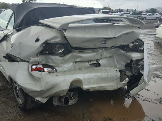 4A3AE75H43E018356 - 2003 MITSUBISHI ECLIPSE SP WHITE photo 9