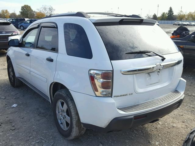 2CNDL13F656206903 - 2005 CHEVROLET EQUINOX LS WHITE photo 3