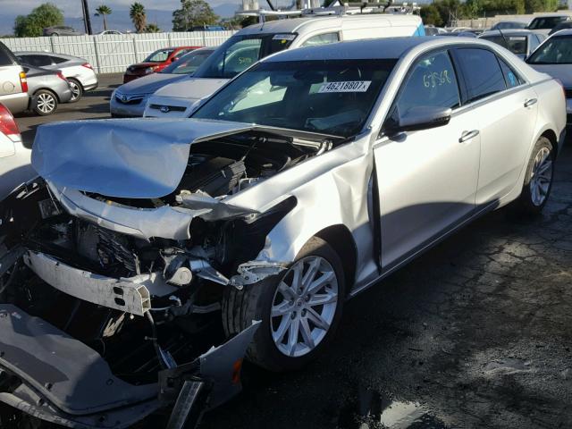 1G6AP5SX6E0191747 - 2014 CADILLAC CTS SILVER photo 2