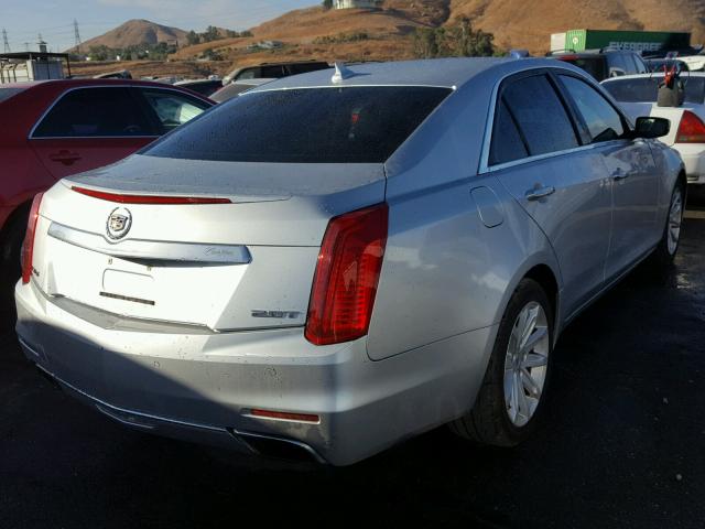 1G6AP5SX6E0191747 - 2014 CADILLAC CTS SILVER photo 4