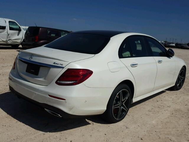 WDDZF6GB0JA434887 - 2018 MERCEDES-BENZ E 400 4MAT WHITE photo 4