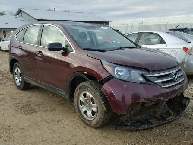 5J6RM4H35EL030029 - 2014 HONDA CR-V LX BURGUNDY photo 1