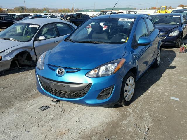 JM1DE1HY3B0127931 - 2011 MAZDA MAZDA2 BLUE photo 2