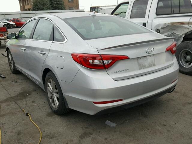 5NPE24AF1GH409762 - 2016 HYUNDAI SONATA SE SILVER photo 3