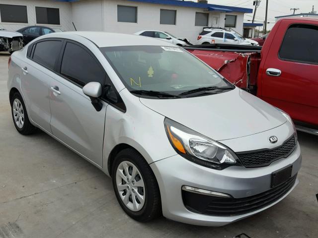 KNADM4A33G6653402 - 2016 KIA RIO LX SILVER photo 1