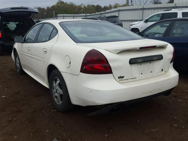 2G2WP522141360121 - 2004 PONTIAC GRAND PRIX WHITE photo 3