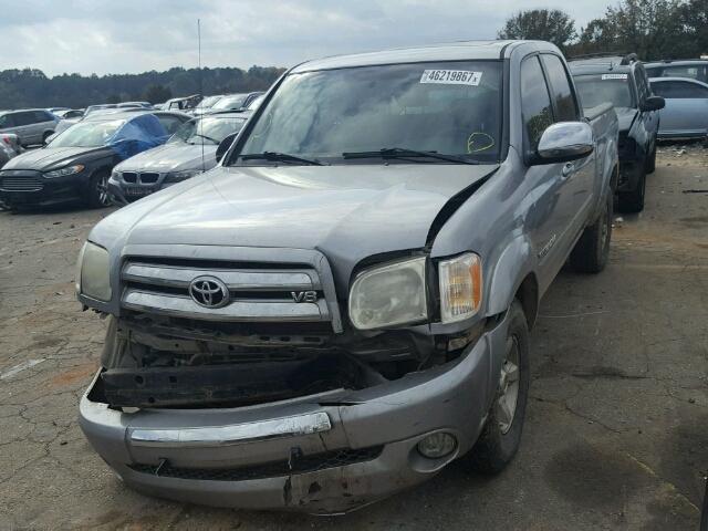 5TBDT44185S500729 - 2005 TOYOTA TUNDRA DOU SILVER photo 2