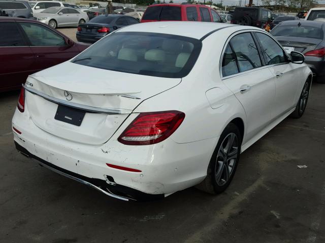 WDDZF4JB1HA216416 - 2017 MERCEDES-BENZ E WHITE photo 4