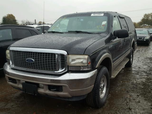 1FMNU43S01EA08551 - 2001 FORD EXCURSION BLACK photo 2