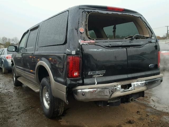 1FMNU43S01EA08551 - 2001 FORD EXCURSION BLACK photo 3