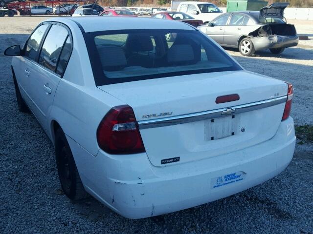 1G1ZS51F46F105317 - 2006 CHEVROLET MALIBU LS WHITE photo 3