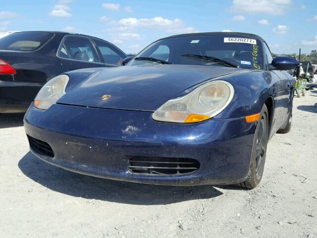 WP0CA29891U622105 - 2001 PORSCHE BOXSTER BLUE photo 2