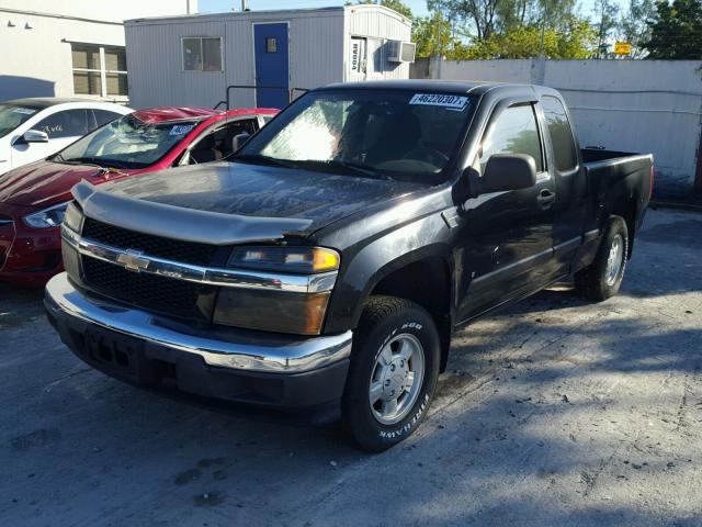 1GCCS19E178210338 - 2007 CHEVROLET COLORADO BLACK photo 2