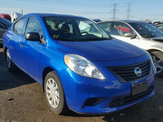 3N1CN7AP2DL878611 - 2013 NISSAN VERSA S BLUE photo 1