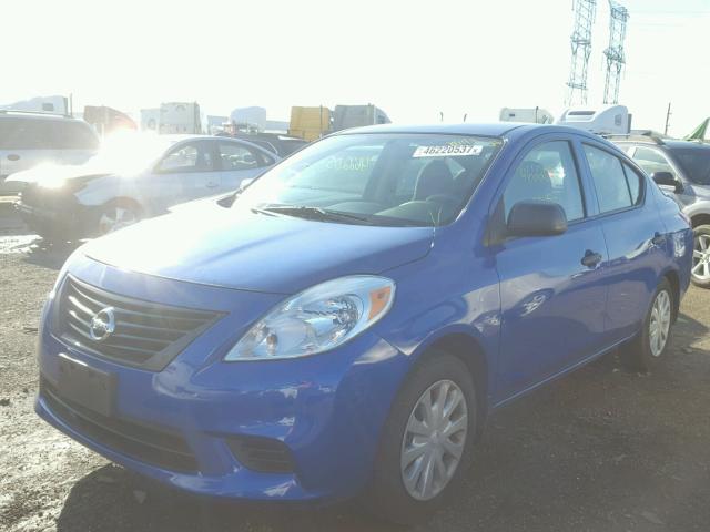 3N1CN7AP2DL878611 - 2013 NISSAN VERSA S BLUE photo 2