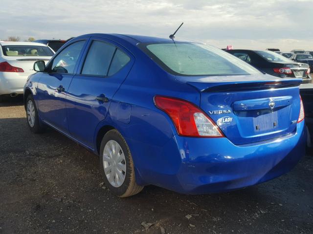 3N1CN7AP2DL878611 - 2013 NISSAN VERSA S BLUE photo 3