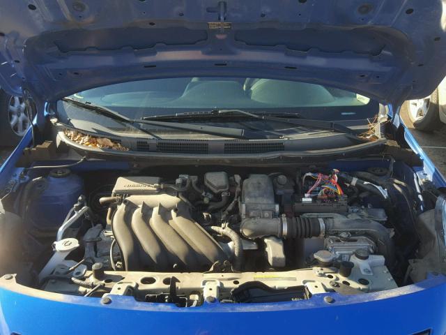 3N1CN7AP2DL878611 - 2013 NISSAN VERSA S BLUE photo 7