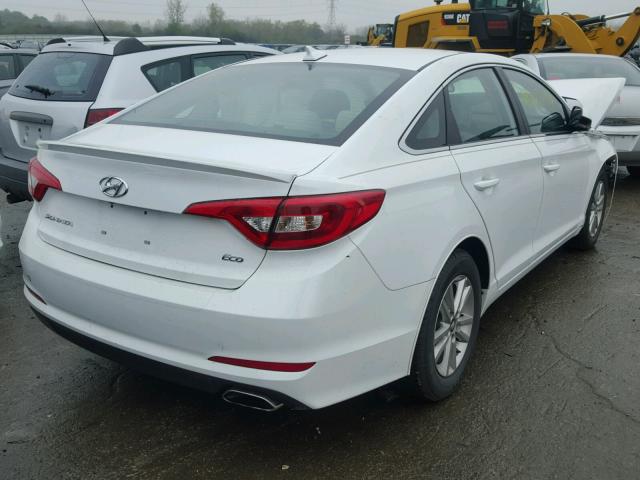 5NPE24AA0HH459770 - 2017 HYUNDAI SONATA ECO WHITE photo 4